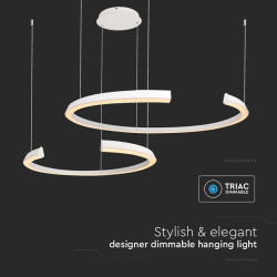 candelabru led dimabil 50w 3000k 110x80x120cm - alb