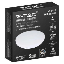 plafoniera led 18w 30cm 3 in 1