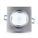 corp spot gu10 patrat aluminiu