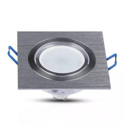 corp spot gu10 patrat aluminiu