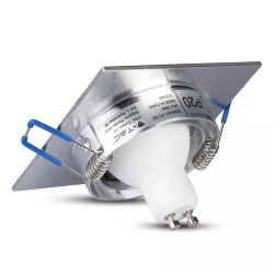 corp spot gu10 patrat aluminiu