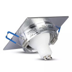 corp spot gu10 patrat aluminiu