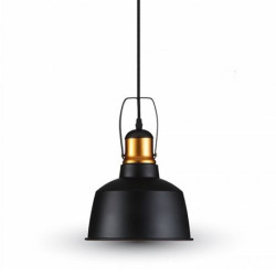 corp suspendat pentru iluminat max 60w ip20 aluminiu, negru