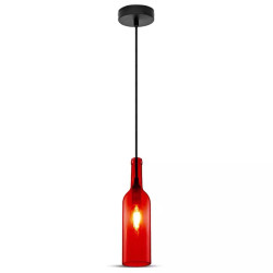 pendul tavan model sticla vin culoare - rosu