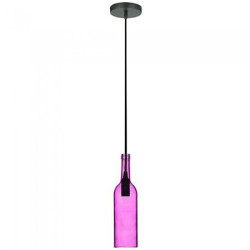 pendul tavan model sticla vin culoare roz