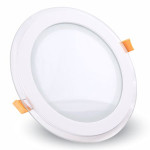 corp iluminat led rotund incorporabil 6w 6400k alb rece, sticla corp iluminat led rotund incorporabil 6w 6400k alb rece, sticla