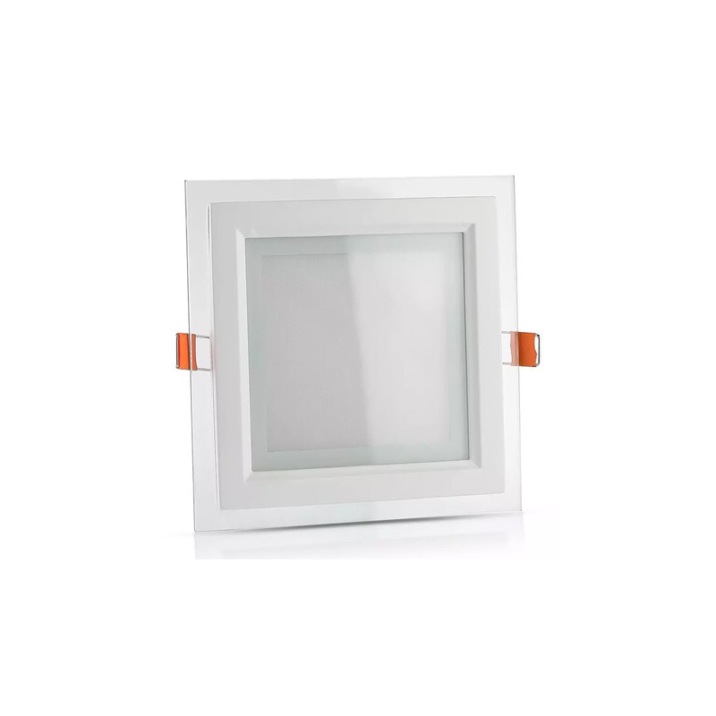 panou led patrat incorporabil 18w 6400k alb rece, sticla panou led patrat incorporabil 18w 6400k alb rece, sticla