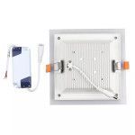 panou led patrat incorporabil 18w 6400k alb rece, sticla panou led patrat incorporabil 18w 6400k alb rece, sticla