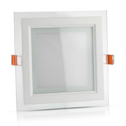 panou led 12w rama sticla 4000k alb neutru