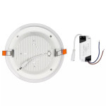 panou led rotund incorporabil 18w 4000k alb neutru, sticla panou led rotund incorporabil 18w 4000k alb neutru, sticla