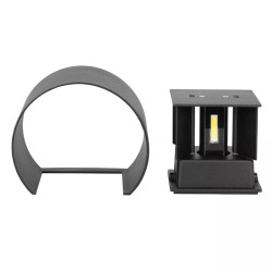 corp iluminat led rotund 6w ip65 3000k alb cald