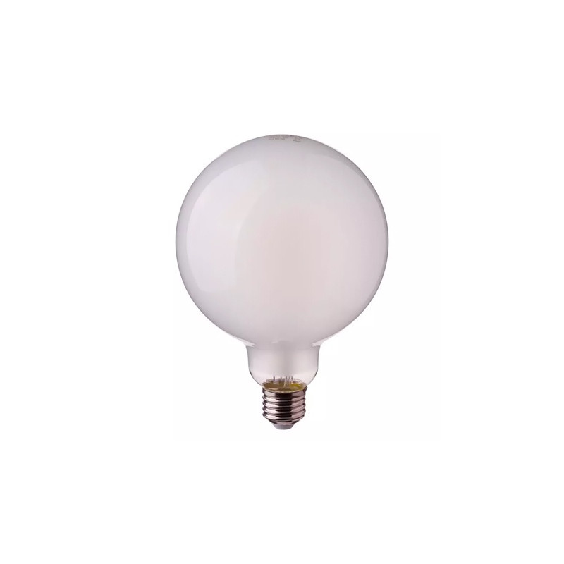 bec led g125 e27 7w cu filament 2700k alb cald sticla mata bec led g125 e27 7w cu filament 2700k alb cald sticla mata