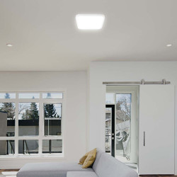 plafoniera 18w ip44 4000k alb neutru - alb