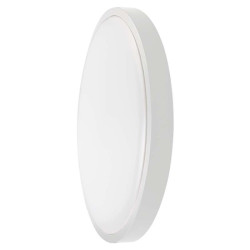 plafoniera led 18w ip44 cu senzor 6500k alb rece - alb