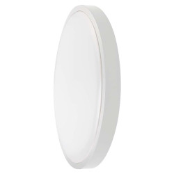 plafoniera led 18w ip44 cu senzor 6500k alb rece - alb