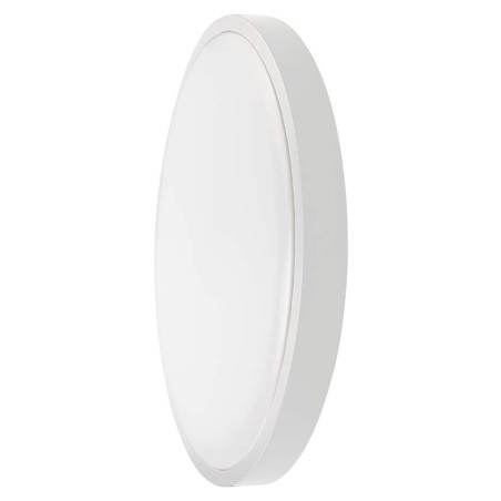 plafoniera led 18w ip44 cu senzor 6500k alb rece - alb