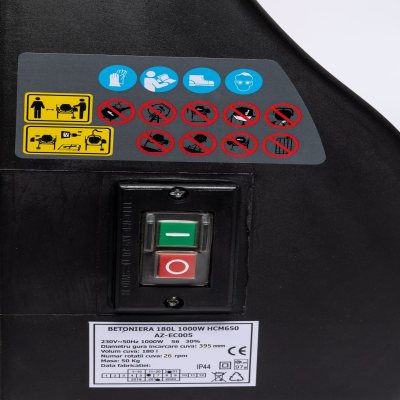 betoniera 180l 1000w hcm650