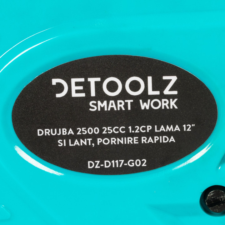 drujba detoolz 2500, 1.2cp, cu lama 12' si lant, pornire rapida