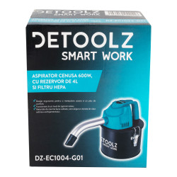 aspirator de cenusa 600w, cu rezervor de 4l si filtru hepa