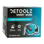 tambur automat detoolz cu furtun 20m 1/2" g01