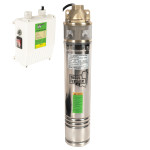 pompa submersibila micul fermier, pentru apa curata, 1.3kw, debit 3000l/h, inaltime maxima pompare 60m, cu o turbina