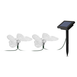lampa solara cu led - fluturi - 2,9 m - 10 led-uri colorate