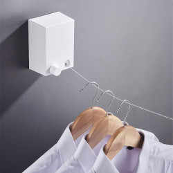 linie de uscare rufe montat pe perete - extensibil - 4,2 m