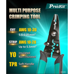 cleste sertizat / dezizolat multifunctional 3in1, pro'skit