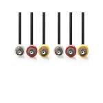 cablu audio-video 3x rca tata - 3x rca tata 5m negru nedis cablu audio-video 3x rca tata - 3x rca tata 5m negru nedis