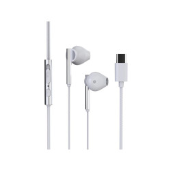 casti in-ear cu fir, microfon hmp 700 c, usb-c, alb, trevi