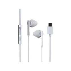 casti in-ear cu fir, microfon hmp 700 c, usb-c, alb, trevi