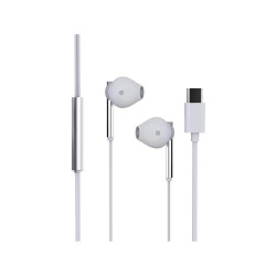 casti in-ear cu fir, microfon hmp 700 c, usb-c, alb, trevi
