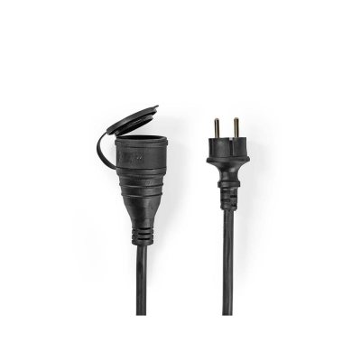 cablu prelungitor nedis, 20m, h07rn-f 3g1.5, ip44, negru