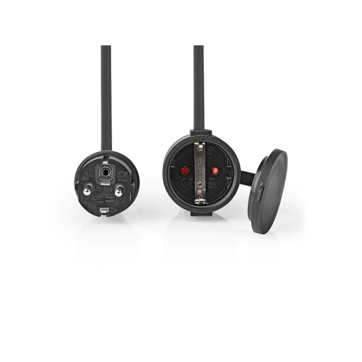 cablu prelungitor nedis, 20m, h07rn-f 3g1.5, ip44, negru