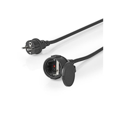 cablu prelungitor nedis, 20m, h07rn-f 3g1.5, ip44, negru