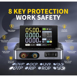 sursa de alimentare dc portabila, ecran 2.8", 0-30v, 0-5a, 150w, fnirsi dps-150