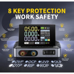 sursa de alimentare dc portabila, ecran 2.8", 0-30v, 0-5a, 150w, fnirsi dps-150