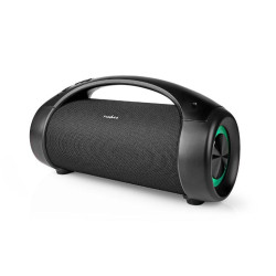 boxa portabila party boombox, redare pana la 6 ore, bluetooth, 50w, tws, curea transport, negru, nedis
