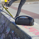 boxa portabila party boombox, redare pana la 6 ore, bluetooth, 50w, tws, curea transport, negru, nedis boxa portabila party boombox, redare pana la 6 ore, bluetooth, 50w, tws, curea transport, negru, nedis