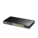 switch 24 porturi, poe gigabit, 2 porturi sfp, 19", 300w, gs1028ps2 cudy