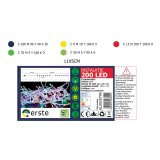 instalatie craciun rosu 200led 10m ip44