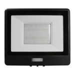reflector led smd 50w 6400k ip65 cu senzor miscare - negru