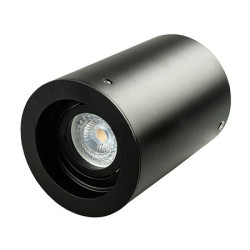 corp iluminat montaj perete soclu gu10 rotund negru