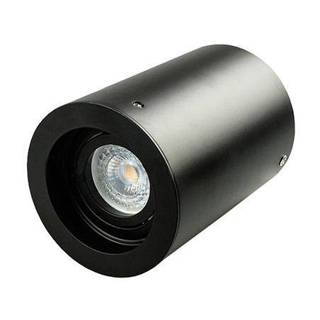 corp iluminat montaj perete soclu gu10 rotund negru