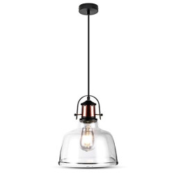 corp suspendat pentru iluminat max 60w ip20 aluminiu, negru