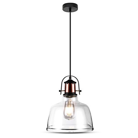 corp suspendat pentru iluminat max 60w ip20 aluminiu, negru