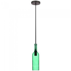 pendul tavan model sticla vin culoare verde
