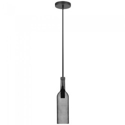 pendul tavan model sticla vin culoare gri deschis