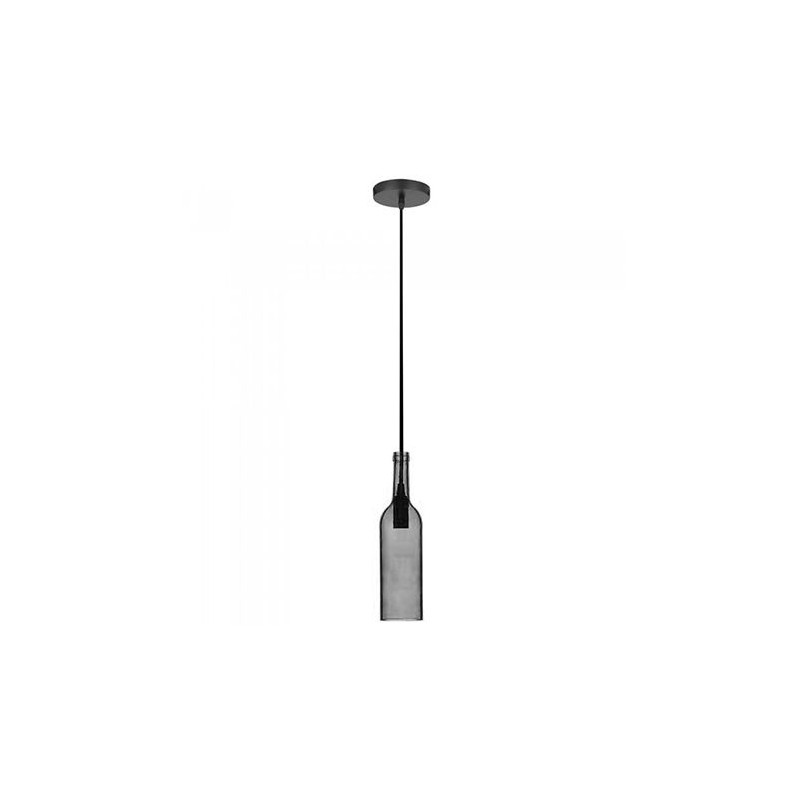 pendul tavan model sticla vin culoare gri deschis