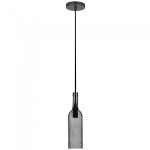 pendul tavan model sticla vin culoare gri deschis